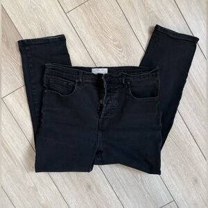 Everlane High Rise Slim Straight Ankle Jeans